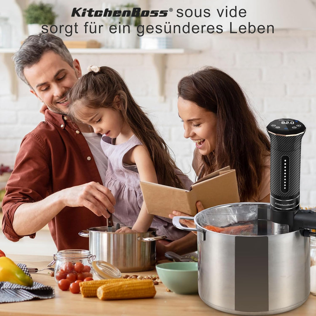 Sous Vide Garer Stick Präzisionskocher Präziser: KitchenBoss G300T Temperatureinstellung IPX7 Wasser