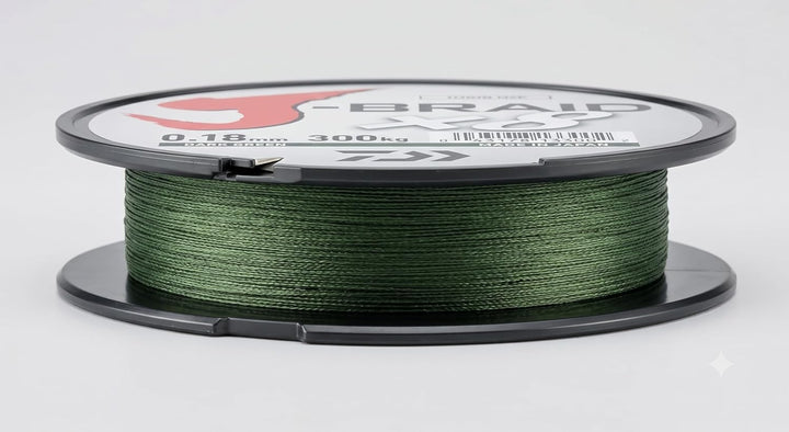 Daiwa J-Braid 8 Braid 300m Multicolor - geflochtene Angelschnur Dm: 0,18mm, Dm: 0,18mm