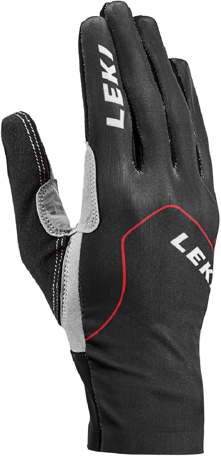 LEKI Nordic Skin Handschuhe 9 schwarz-rot-graphit, 9 schwarz-rot-graphit