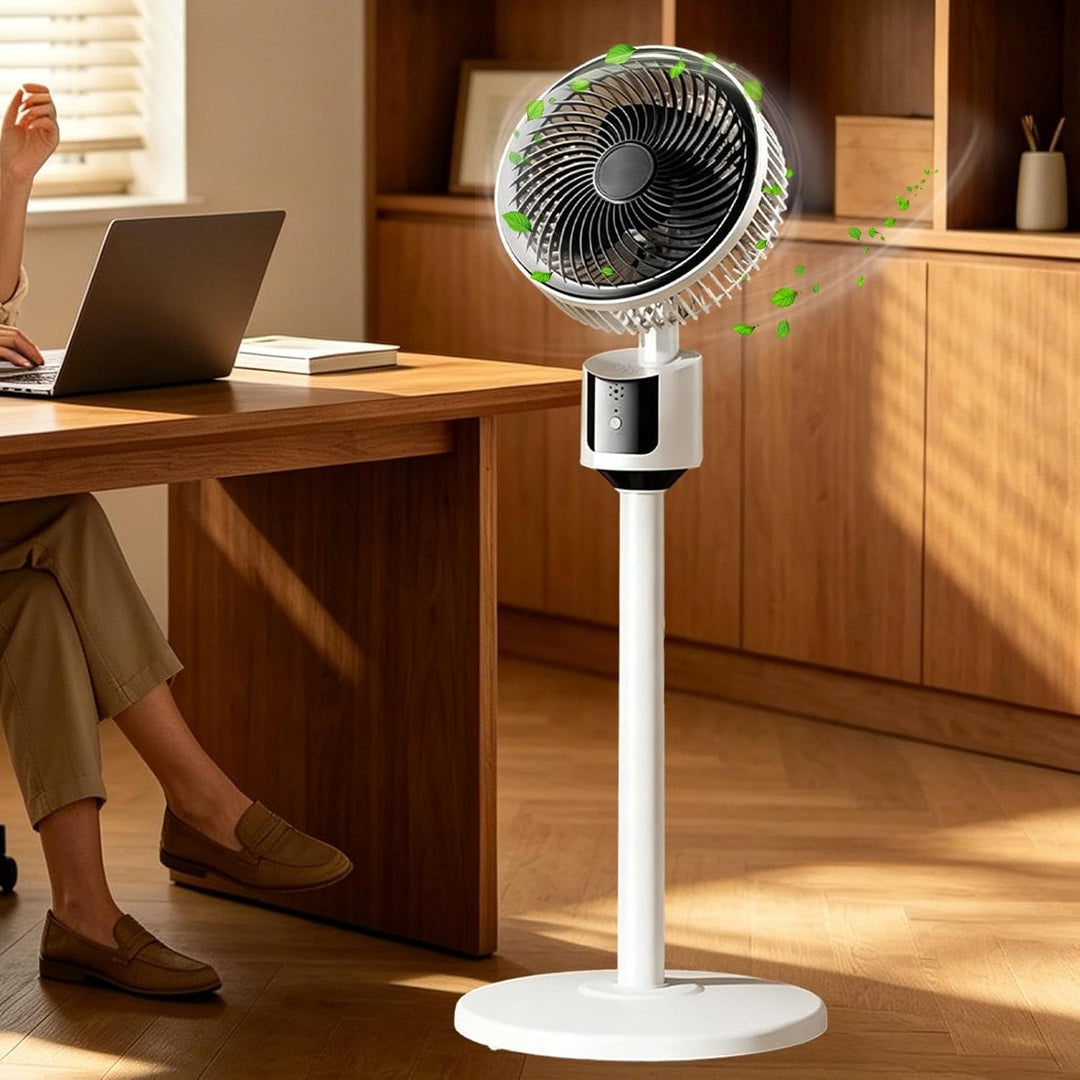 Générique Standventilator, schwenkbar, 3 Ventilationsstufen, 80 x 30 cm | Leistungsstarker leiser Kü