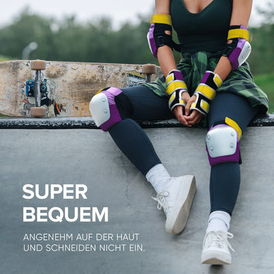 Liebkern Skate Protektoren Set für Erwachsene & Kinder [unisex] - Ideal für Inliner, Skateboard, Sco