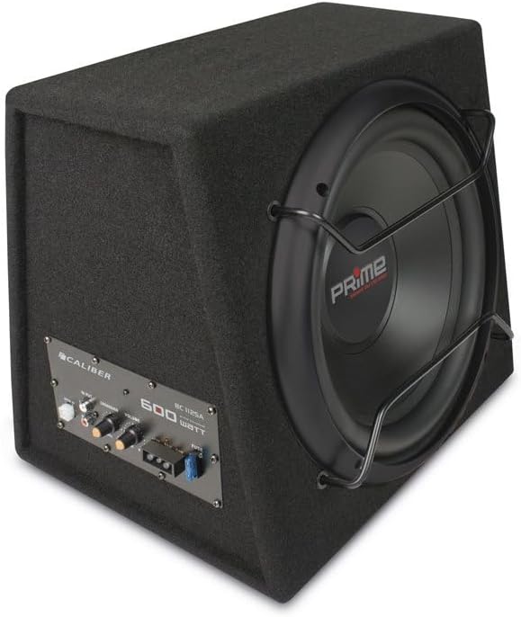 Caliber Autolautsprecher - mit Kabeln - Subwoofer - Einbauverstärker - RCA -Eingang - Plug -and -Pla