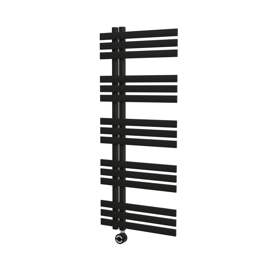 Schulte Ignis elektrischer Heizkörper, 120 x 50 cm, 400 Watt, Pearl Schwarz, befüllt Inklusive Heizs