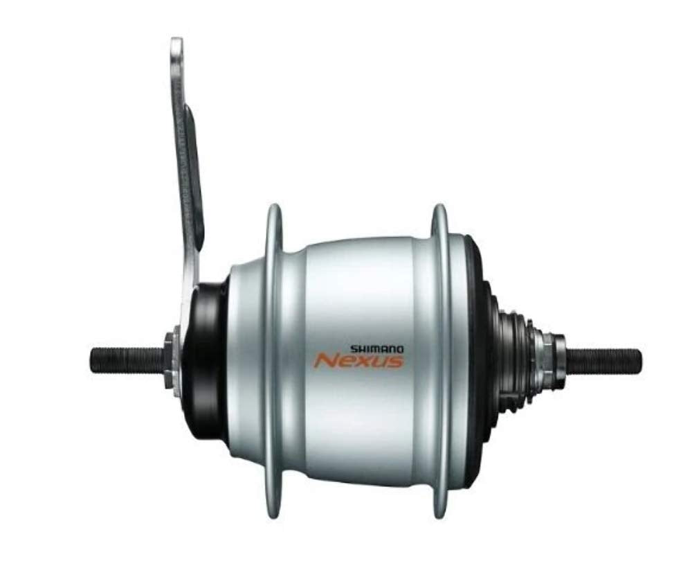 SHIMANO Nexus 8 Rear Hub with Back Pedal for Nexus 8 (Silver) Mehrfarbig, Mehrfarbig