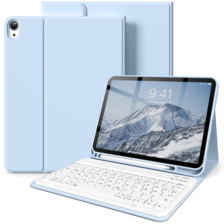 SZPSGC Hülle mit Tastatur für iPad A16 11. /10.Generation 11/10,9 Zoll 2025/2022, Magnetisches Anti-