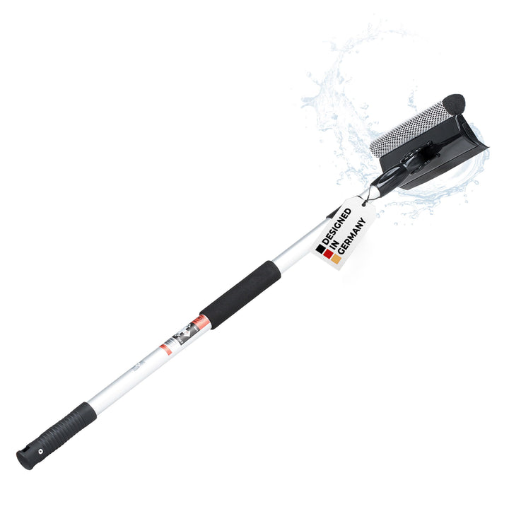 HEYNER® Scheibenreiniger XXL 70-125cm ausziehbar mit Teleskopgriff I Fensterwischer für LKW, Wohnmob
