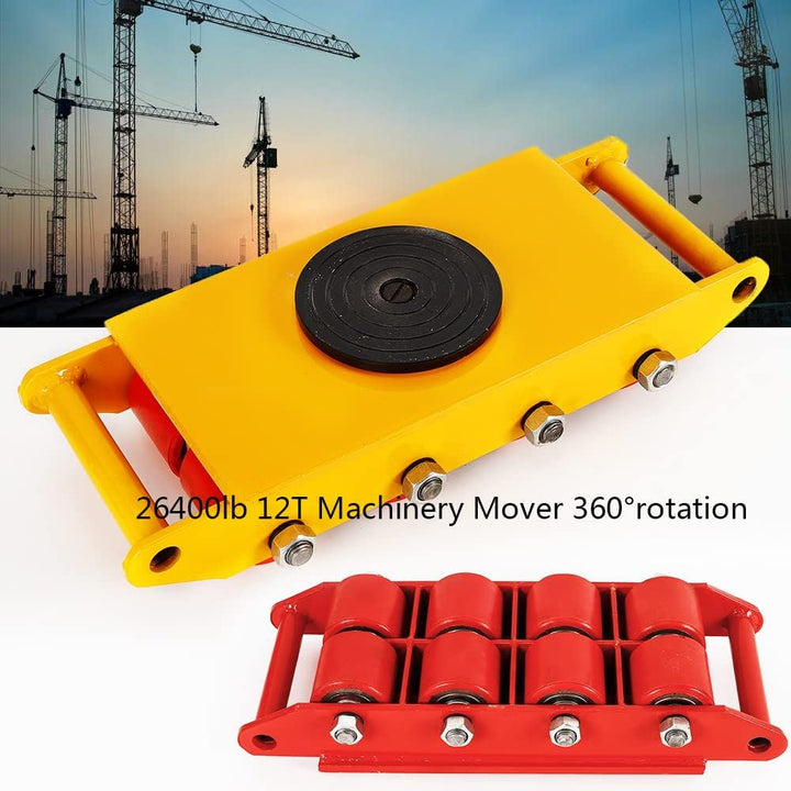 12T Dolly Moving Skate Heavy Duty Industrial Machinery Skate Moving Equipment Cast Steel Machinery M