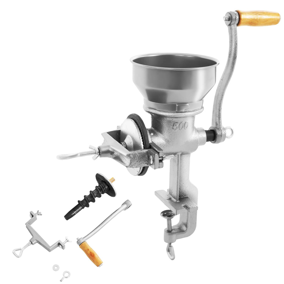 Getreidemühle Manuelle Mühle Handmühle Handgetreidemühle Gusseisen Flockenquetsche mit 9cm Einlassdu