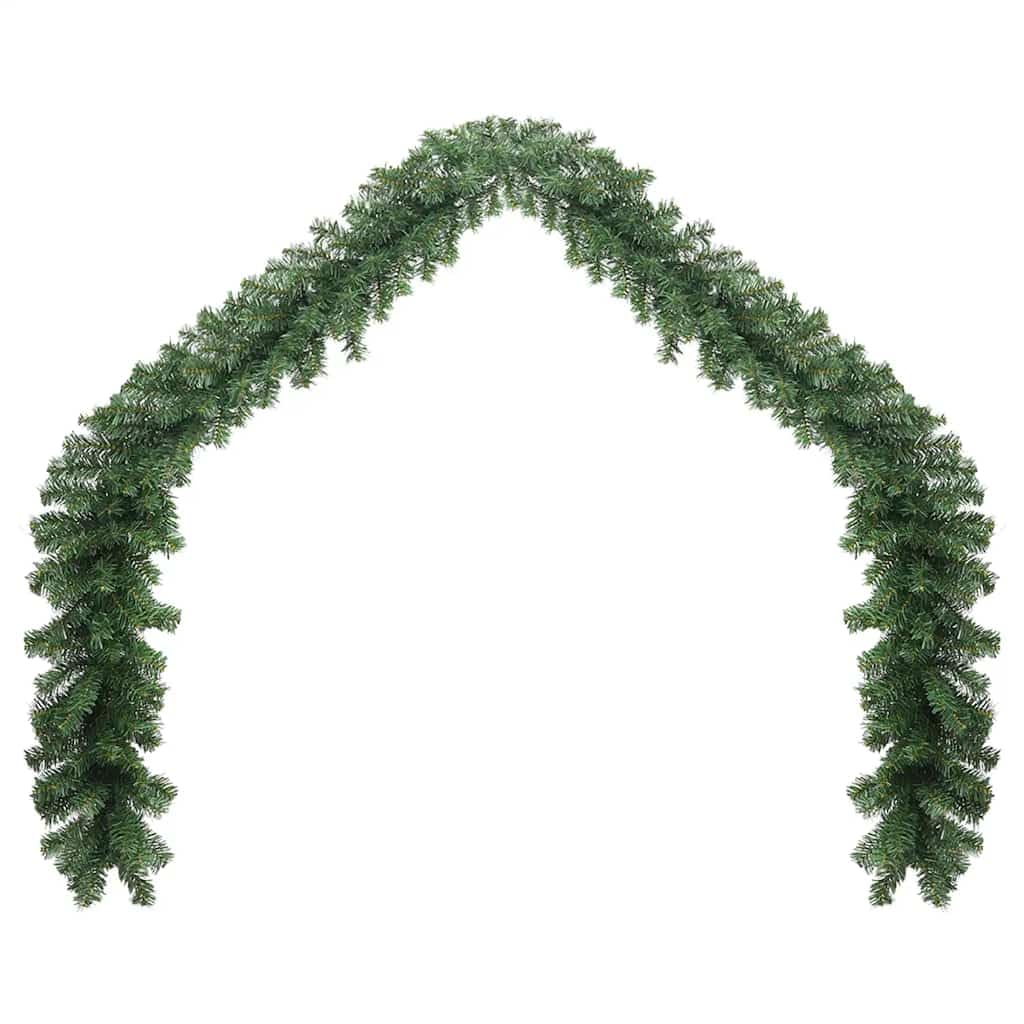 vidaXL Weihnachtsgirlande PVC 20m Tannengirlande Türgirlande Weihnachtsdeko 20 m