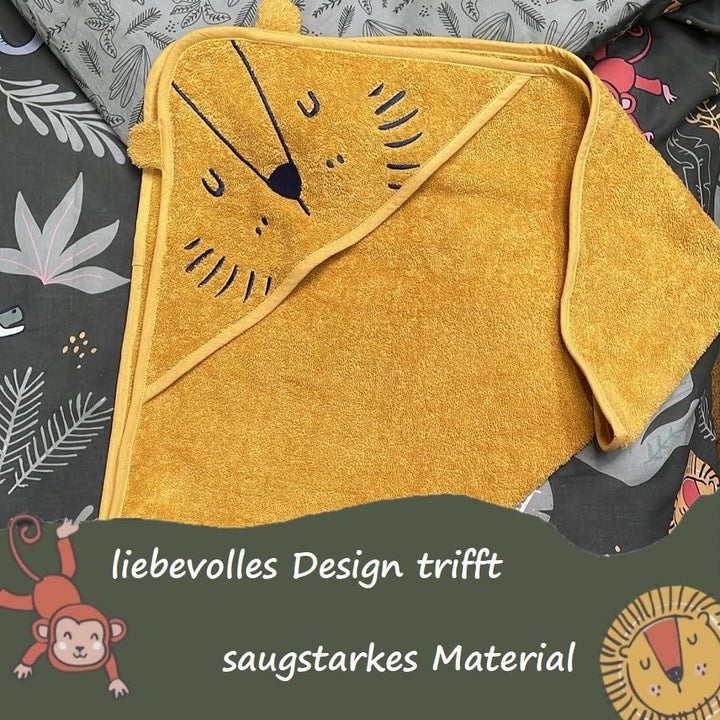 Familando Kapuzenhandtuch mit Ohren für Babys und Kleinkinder 0-4 Jahre · Frottée Handtuch für Neuge