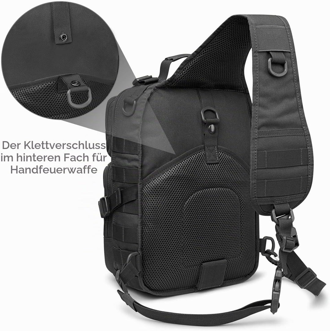 G4Free Tactical Sling Rucksack Gross Militär Schultertasche Umhängetasche für Outdoor Sport Camping