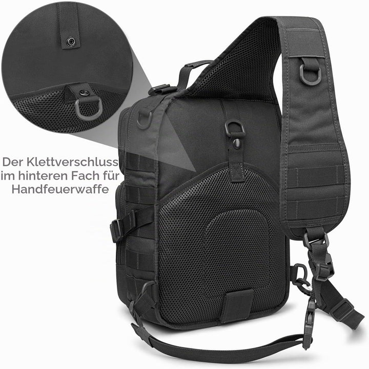 G4Free Tactical Sling Rucksack Gross Militär Schultertasche Umhängetasche für Outdoor Sport Camping