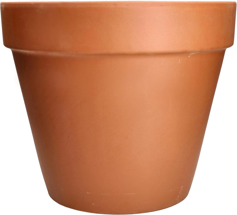 KOTARBAU® Blumentopf aus Terrakotta ⌀ 43 cm Übertopf mit Rand für Innenräume und Gärten, Terrakotta