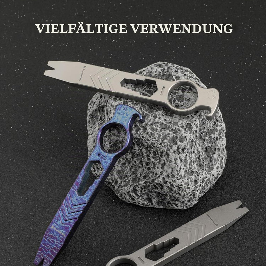 Hamans Titan EDC Brecheisen Flaschenöffner Brechstange Schraubenschlüssel Schraubendreher Kompakte G