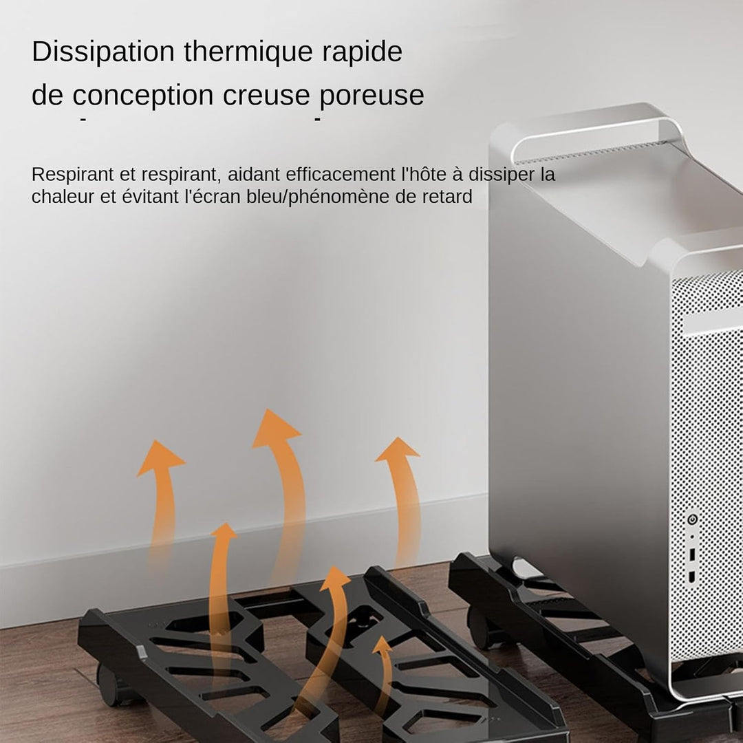 Tower Stand Under | Desktop Computer Host | Heavy Duty PC Stand, PC Tower Bracket Floor Riser Rollin