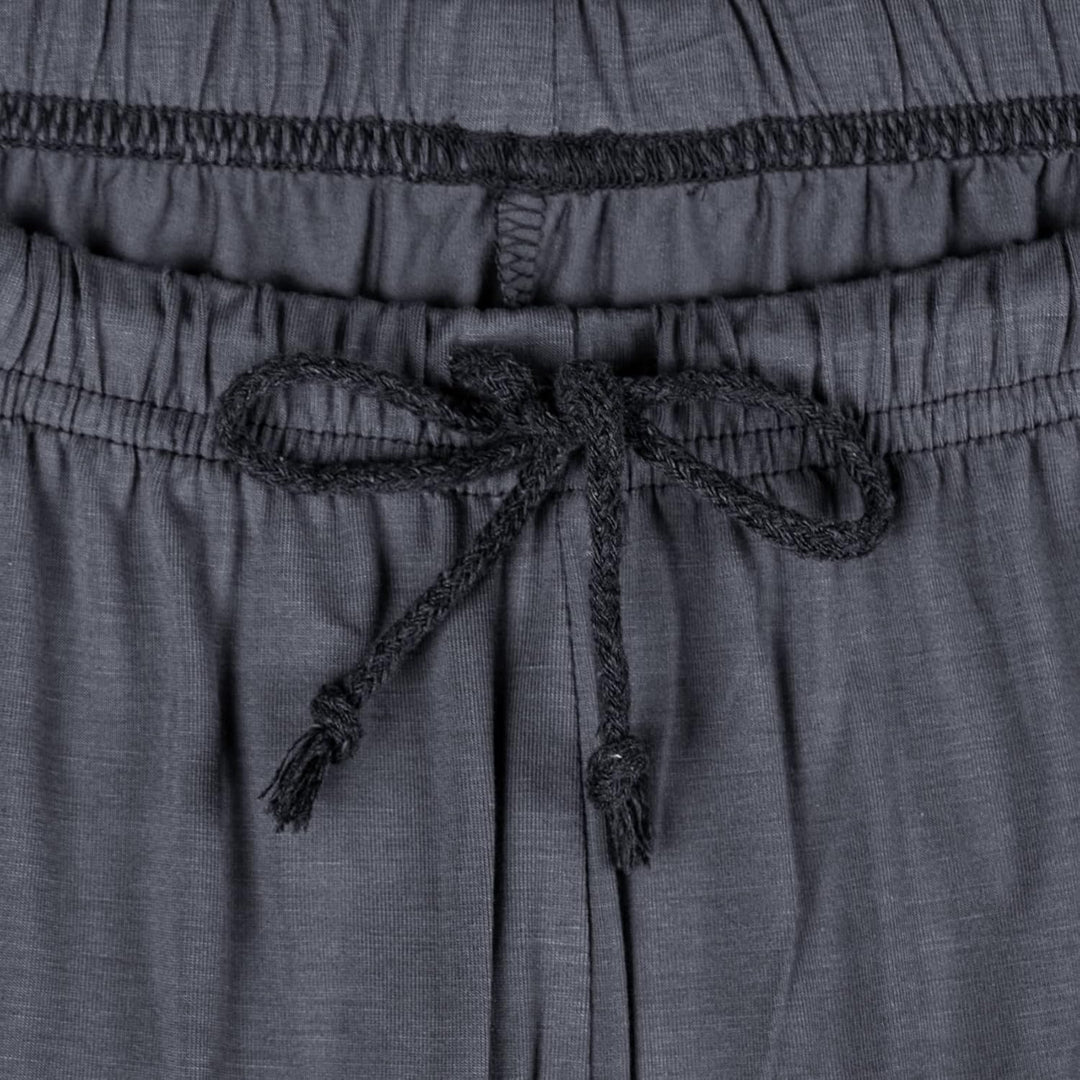 Chalier Cozy 2er Pack Pyjamahose Herren Kurz Modal Schlafanzughose Weich Verstellbare Taille, Beidse