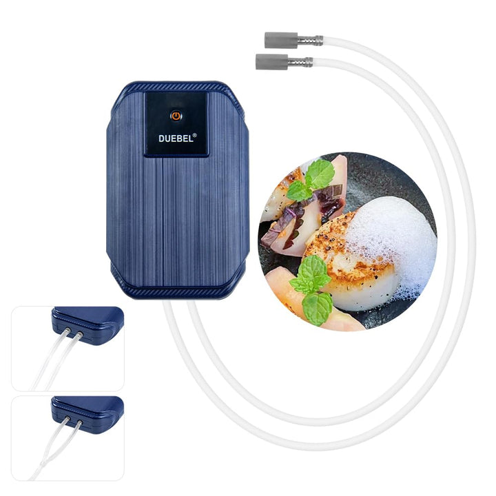 DUEBEL Schaumgenerator-Kit für molekulare Gastronomie Kochen – wiederaufladbar, tragbar, effizientes