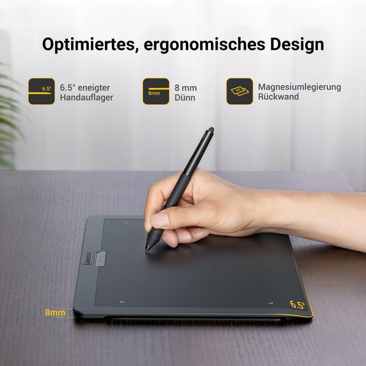 Pen Tablet Medium v2 Professionelles Grafiktablett 12 Zoll für Profi Kreative Zeichentablett mit 2 B