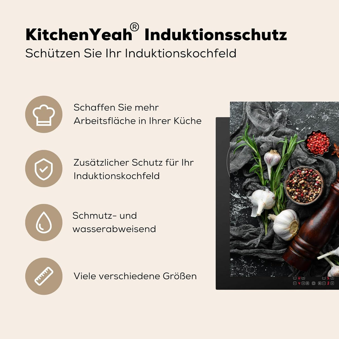 Herdabdeckplatte 70x52 cm Einteilig Küche Herdabdeckung Induktionsfeld Ceranfeld Herdabdeckplatten V
