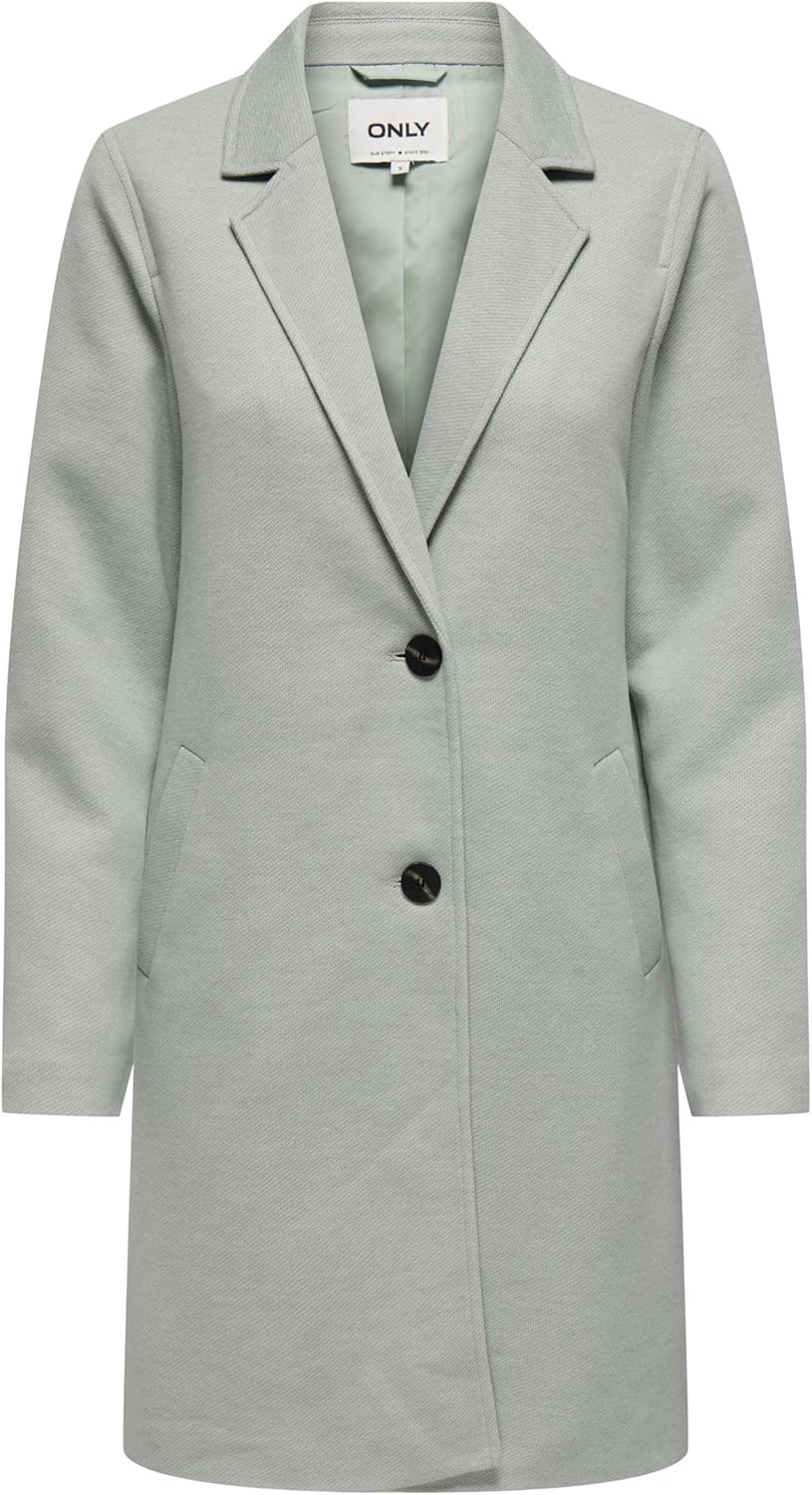 ONLY Damen Onlcarrie Mel Coat Cc OTW Mantel S Lichen, S Lichen