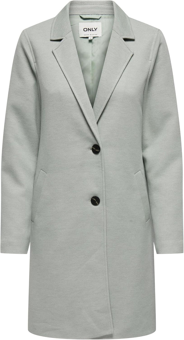ONLY Damen Onlcarrie Mel Coat Cc OTW Mantel S Lichen, S Lichen