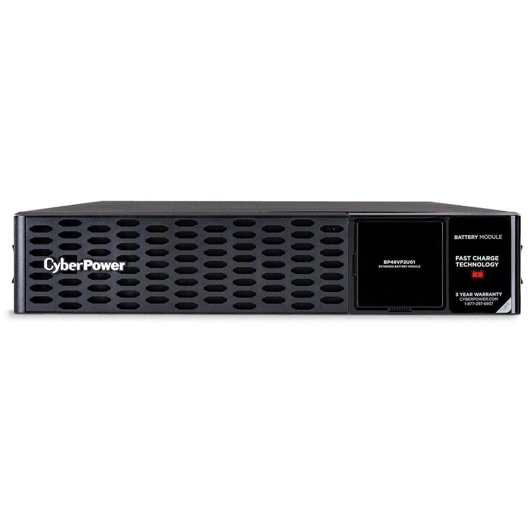CyberPower BP48VP2U01 Batterieerweiterung für USV, 2U Rackmount/Tower, Metallgehäuse schwarz, 48 Vdc