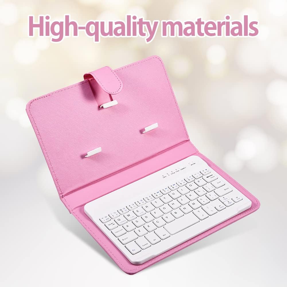 Telefon Universal Wireless Bluetooth Tastatur, Flip Magnetic Leather Travel Tragetasche mit Ständer