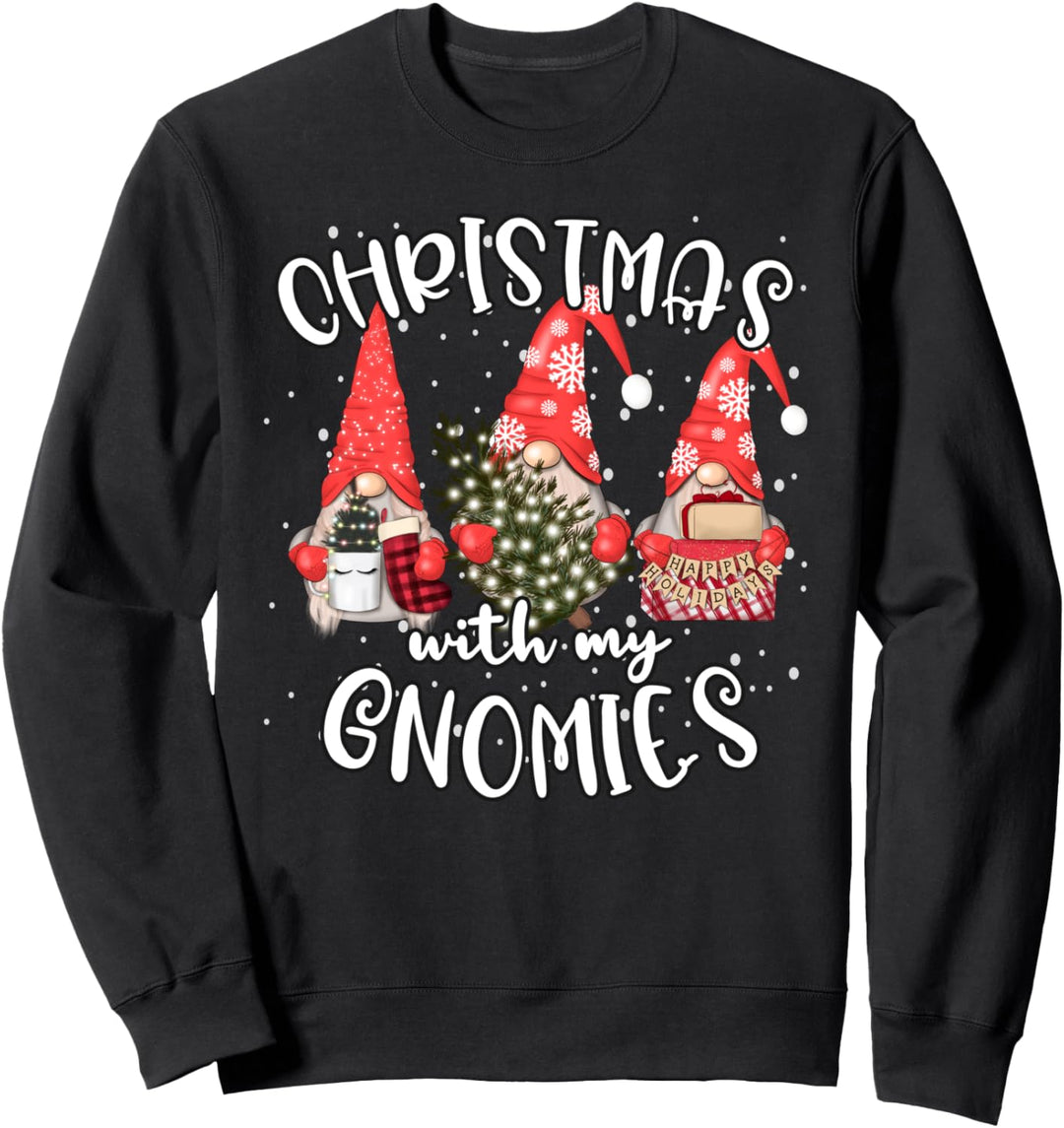 Christmas with my Gnomies Lustige, niedliche Weihnachtswichtel Sweatshirt