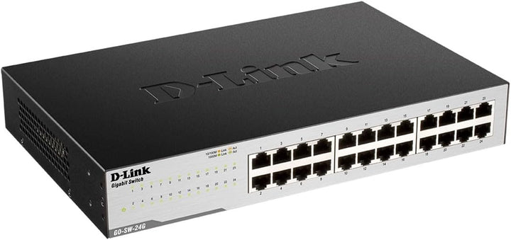 D-Link GO-SW-24G Gigabit Easy Desktop Switch (24 x 10/100/1000-Gigabit-Ports, automatische MDI/MDIX-