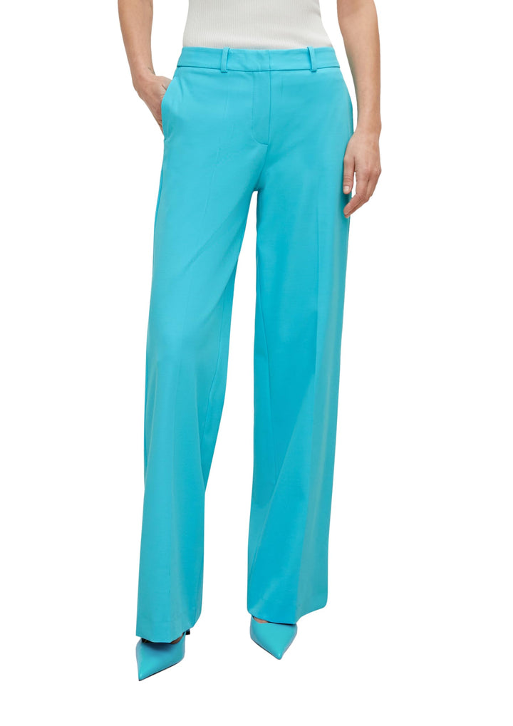 Comma Loose: Hose mit High Rise-Bund 42 Blau 6242, 42 Blau 6242