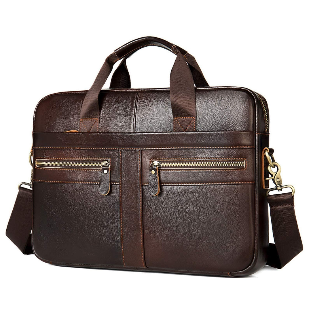 Businesstasche Herren Leder Aktentasche Männer Handtasche Vintage Laptoptasche Arbeitstasche Umhänge
