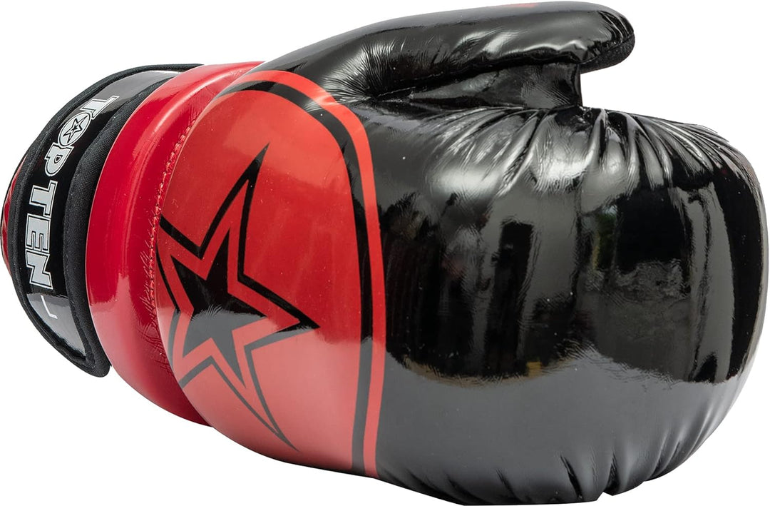 TOP TEN Pointfighter „Glossy Block Star“ Schwarz - Rot M, Schwarz - Rot M