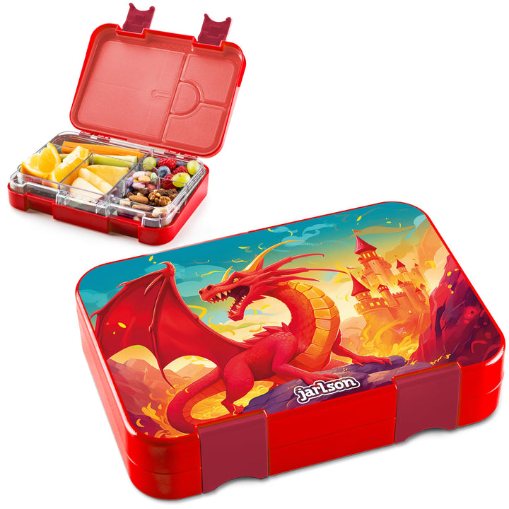 Jarlson® Brotdose Kinder mit Fächern - TONI Lunchbox - Bento Box auslaufsicher – Jausenbox für Kinde