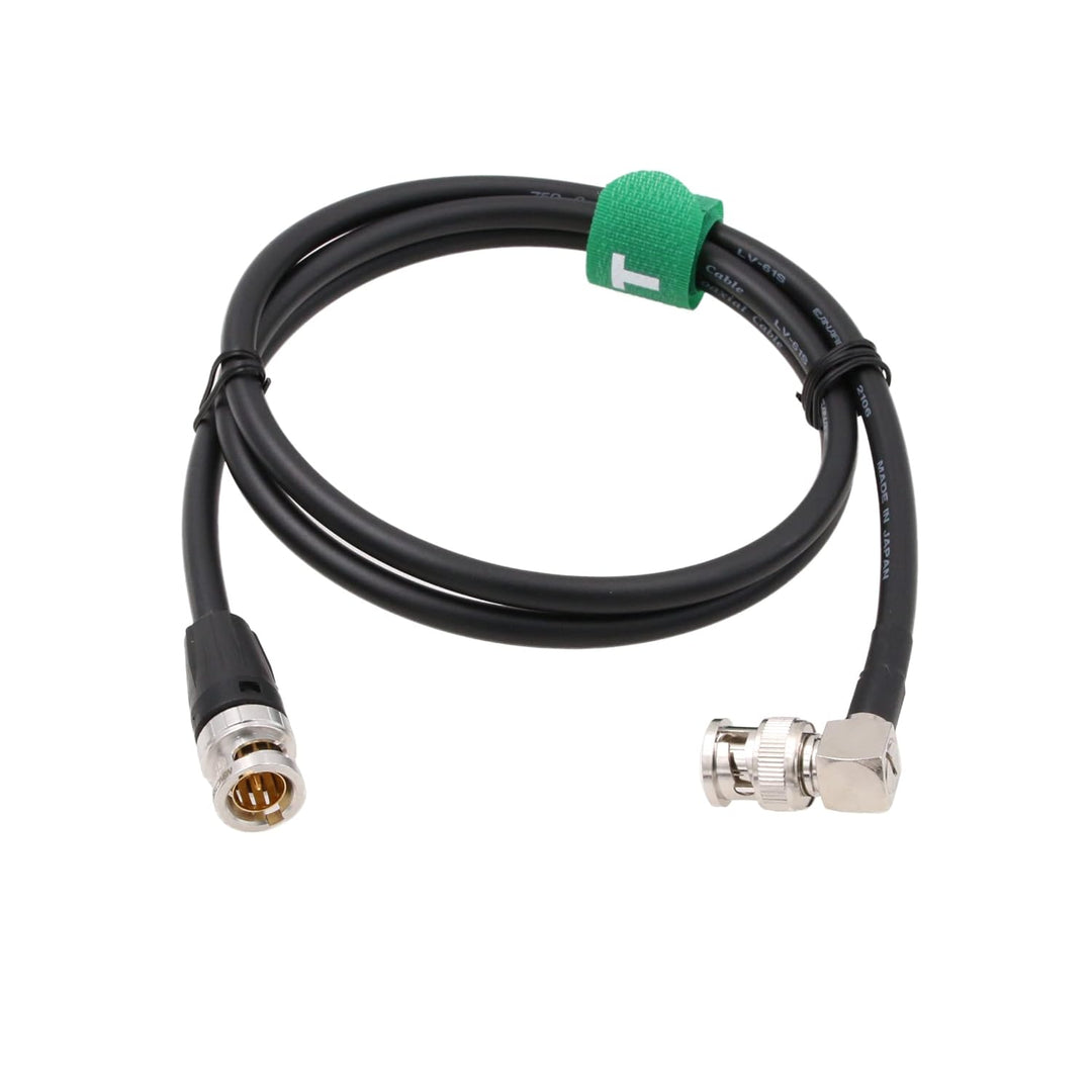 HangTon HD SDI 12G 4K 60P Video Koaxialkabel BNC Stecker auf BNC Stecker rechtwinklig, Canare LV-61S