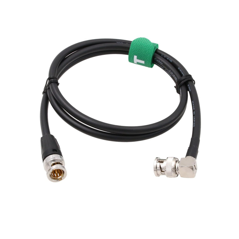 HangTon 12G SDI Raw 4K 60p Videokabel rechtwinklig auf gerade, BNC 75 Ohm, Koaxial, geschirmt für So