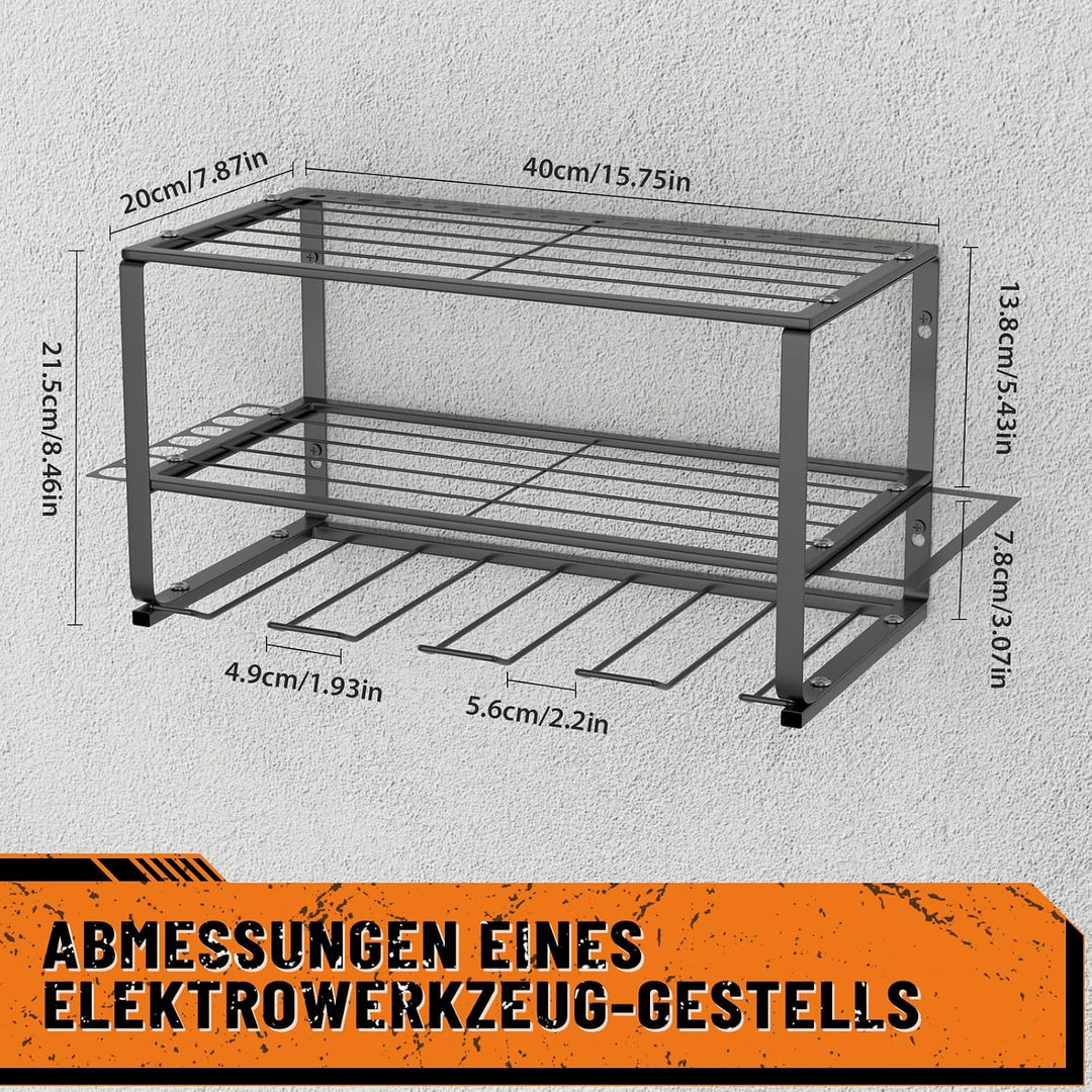 Wandhalterung Elektrowerkzeug Organizer 3 Ebenen Regal