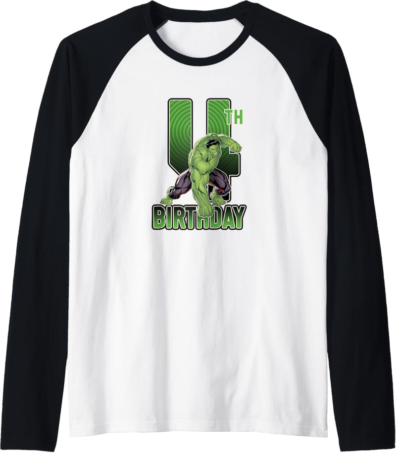 Marvel Hulk Smash 4th Birthday Graphic Raglan