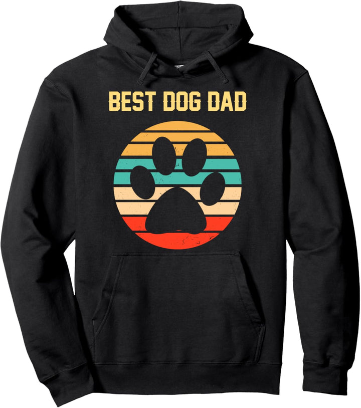 Retro Vintage Dog Dad Hunde Papa Vater Hundehalter Geschenk Pullover Hoodie
