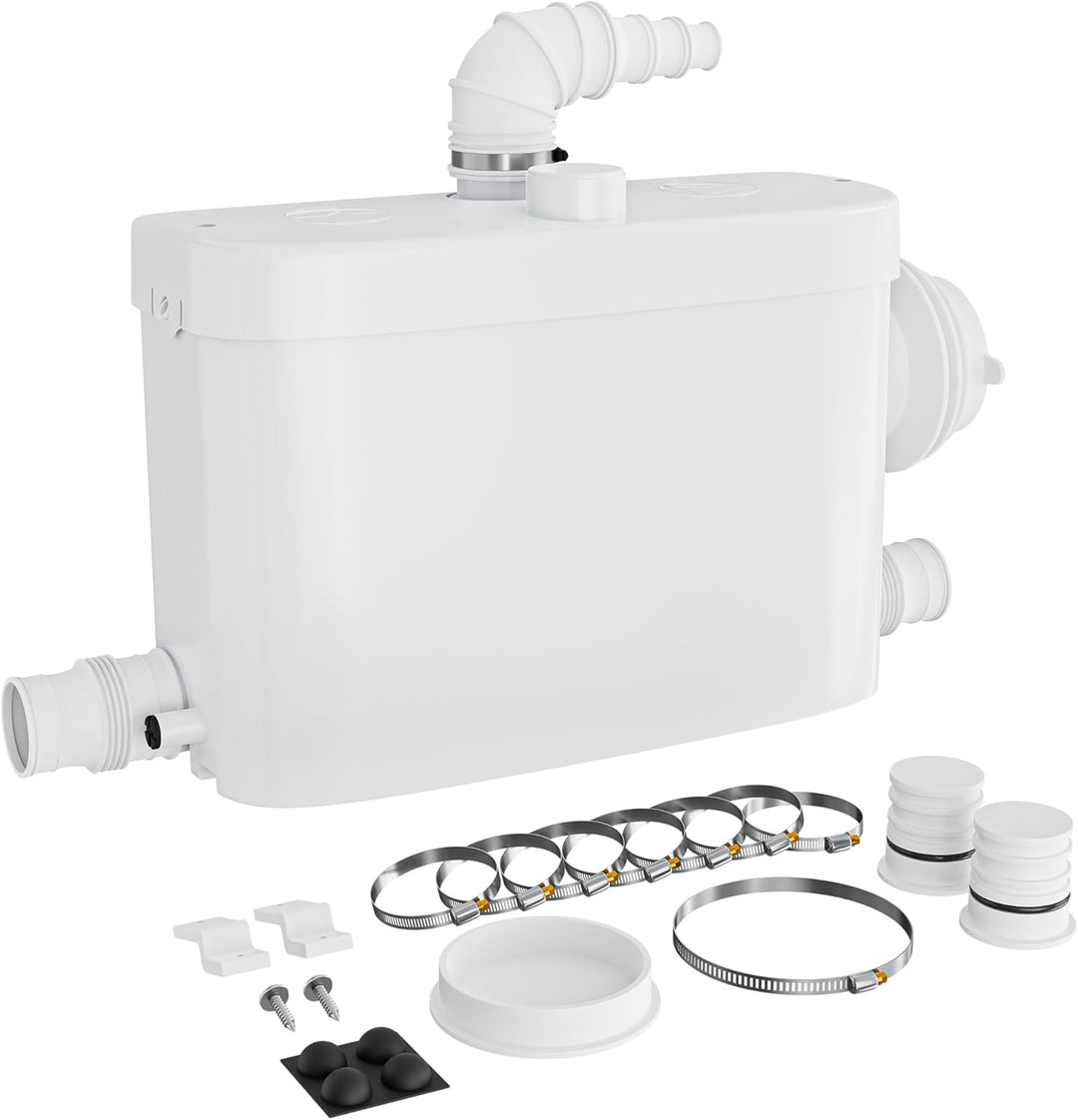 XPOtool 3/1 Kleinhebeanlage mit seitlichem Anschluss, Hebeanlage 450 W mit Häcksler, Abwasserhebeanl