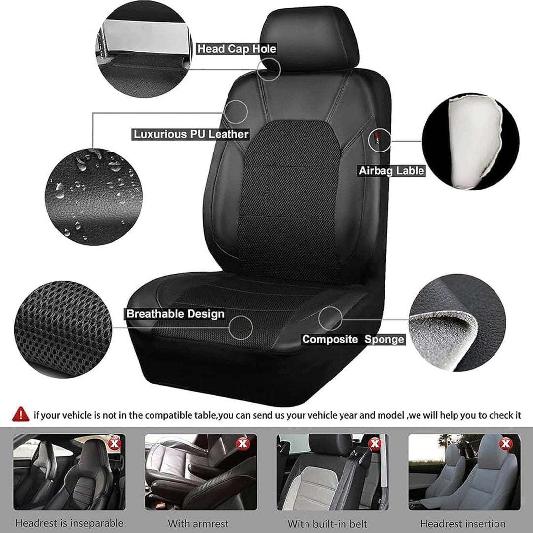 Autositzbezüge Für Dacia Duster 2000-2014 2015 2016 2017 2018 2019 2020 2021 2022 2023 2024，Leder Au