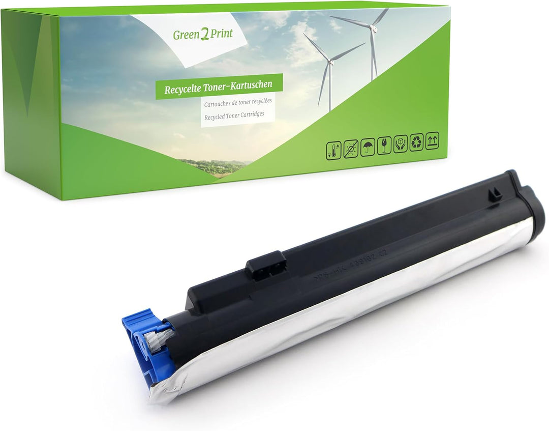 Green2Print Toner schwarz 3000 Seiten ersetzt Oki 43502302 passend für Oki B4400, B4600