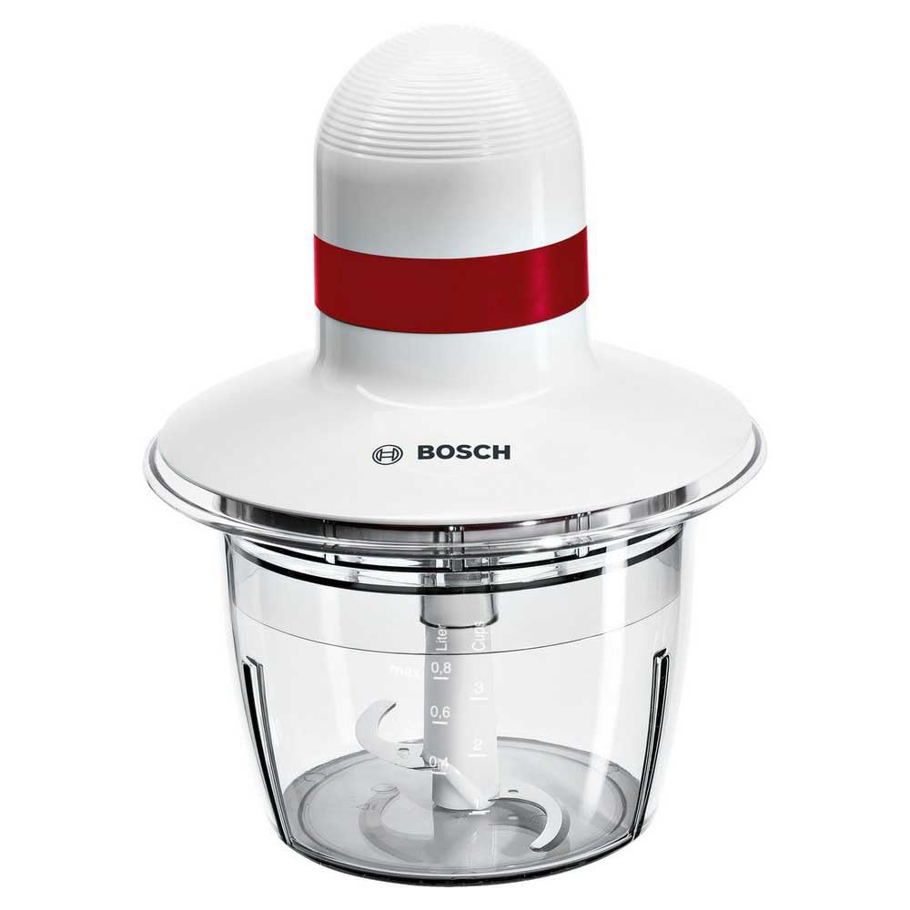 Bosch MMRP1000 electric food chopper 0.8 L 400 W Red Transparent White Weiss 400 W Klingen aus rostf