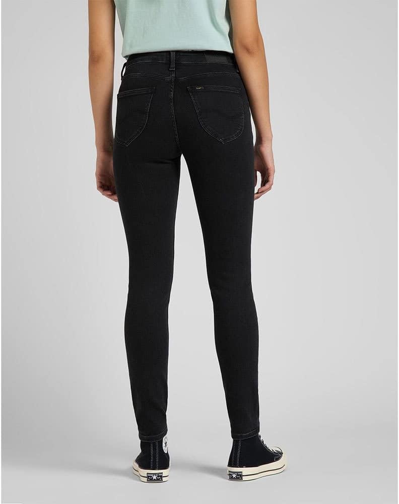 Lee Damen Foreverfit Jeans 24W / 29L Black Avery, 24W / 29L Black Avery