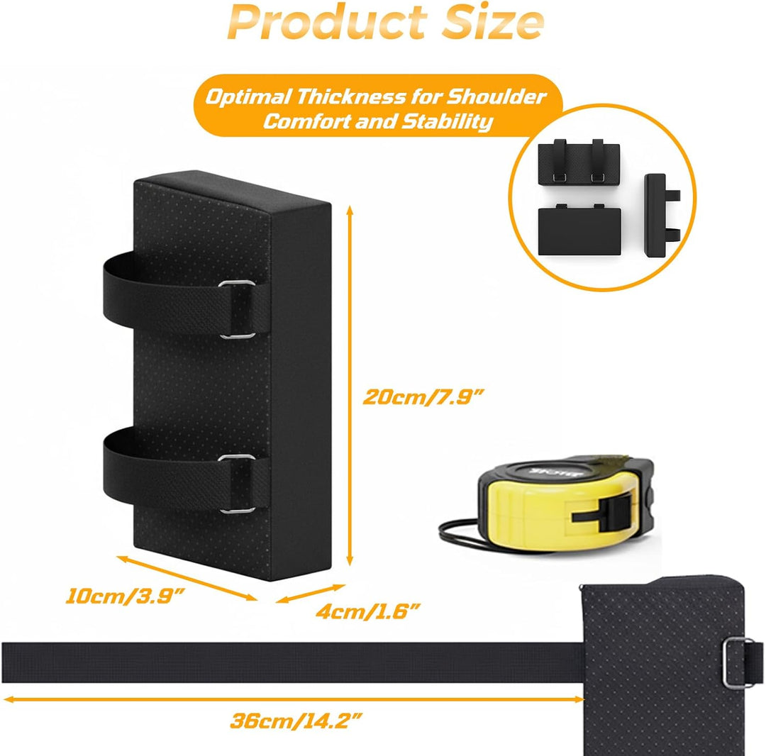 J Bryant Hack Squat Schulterpolster-Set – 4 cm Dicke Universal-Polster für Hack Squat & Beinpresse –