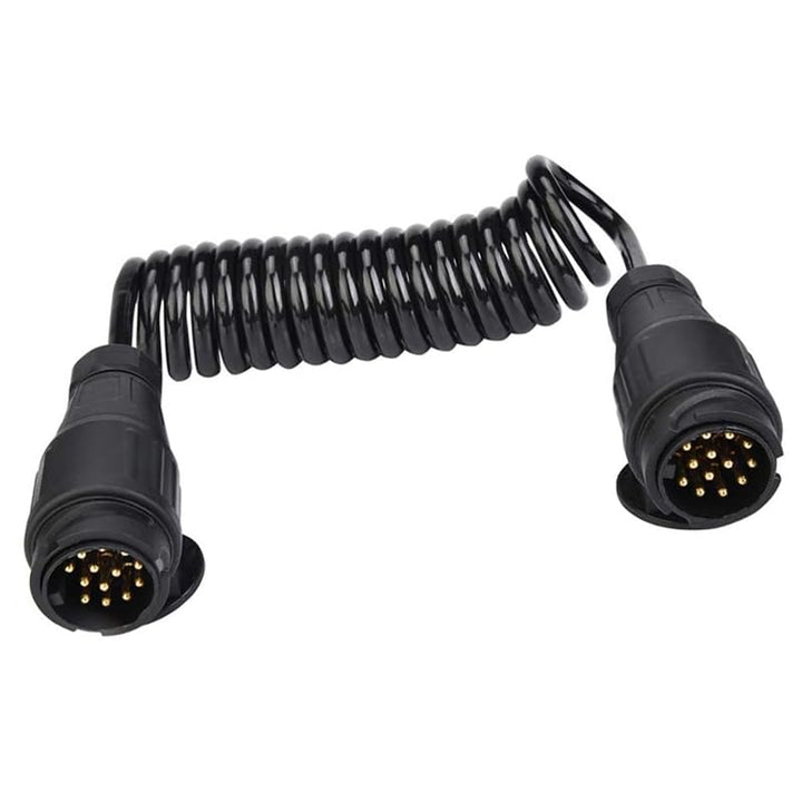 Spiralkabel 13 polig Anhängerkabel 12V Verlängerungskabel 3M Anhängerstecker 13 polig auf 13 polig A