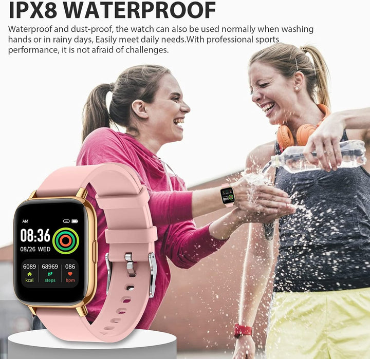 SUPBRO Smartwatch für Damen Herren Fitnessuhr mit Bluetooth Anruf 1,69" Touchscreen Fitness Tracker