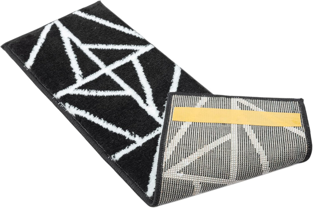 Glary Home 15er Set Stufenmatten 22cm x 71cm x 1.2cm Treppenteppich Selbstklebend / GH39A-WB (Dreiec
