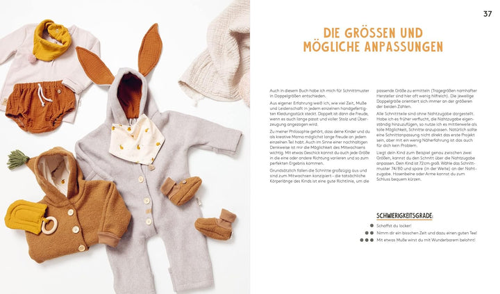 Hej. Babymode – Erstausstattung im Skandi-Look nähen: Body, Mützchen, Romper, Schlafanzug, Babynest