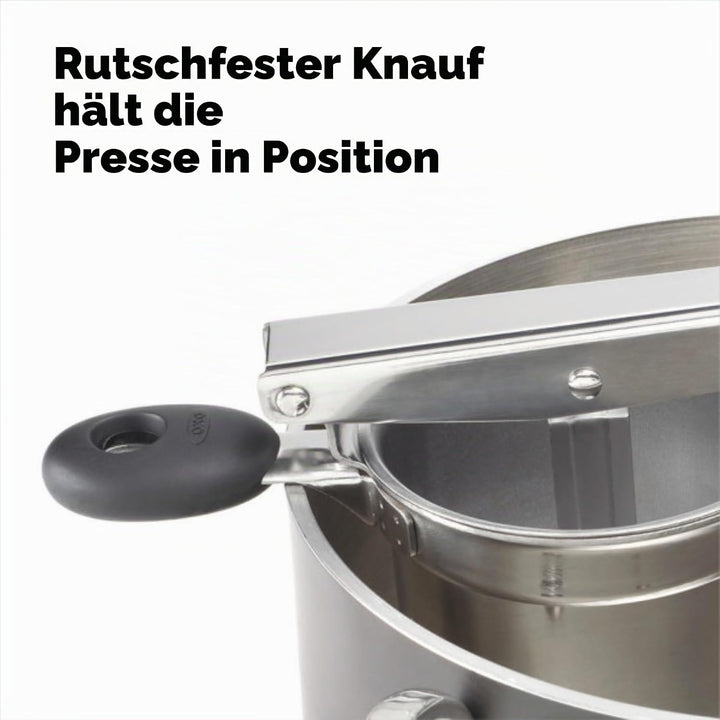 OXO Good Grips Kartoffelpresse Edelstahl Einzeln, Edelstahl Einzeln
