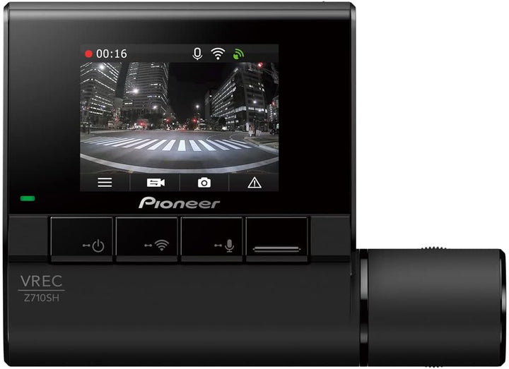 Pioneer VREC-Z710SH Dashcam: Frontkamera mit 2” Display, 160° Weitwinkel Frontkamera, 2“ Farbdisplay